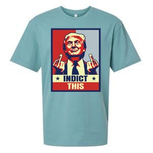 Indict This Funny Trump 2024 Sueded Cloud Jersey T-Shirt