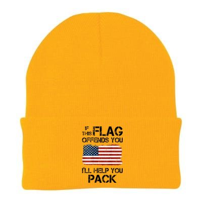 If This Flag Offends You ILl Help You Pack Knit Cap Winter Beanie