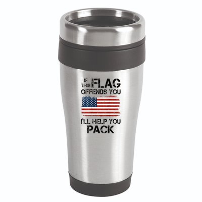 If This Flag Offends You ILl Help You Pack 16oz Travel Tumbler
