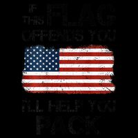 If This Flag Offends You ILl Help You Pack 16oz Travel Tumbler