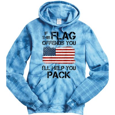 If This Flag Offends You ILl Help You Pack Tie Dye Hoodie