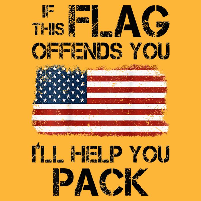 If This Flag Offends You ILl Help You Pack Sustainable Knit Beanie