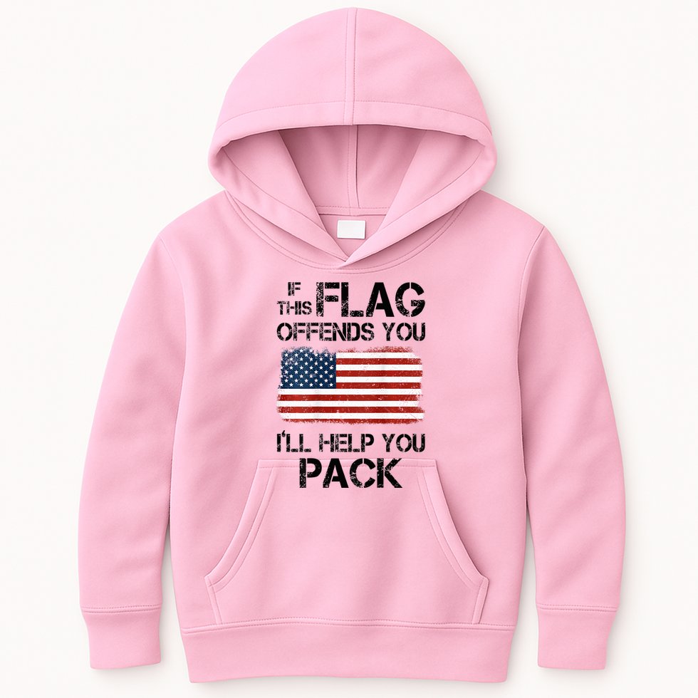 If This Flag Offends You ILl Help You Pack Kids Hoodie