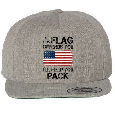 If This Flag Offends You ILl Help You Pack Wool Snapback Cap