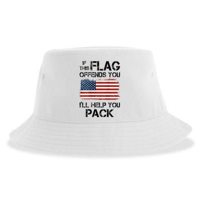 If This Flag Offends You ILl Help You Pack Sustainable Bucket Hat