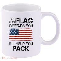 If This Flag Offends You ILl Help You Pack 11oz C Handle Ceramic Mug
