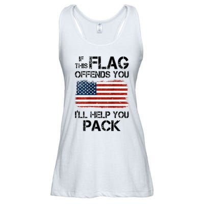 If This Flag Offends You ILl Help You Pack Ladies Essential Flowy Tank