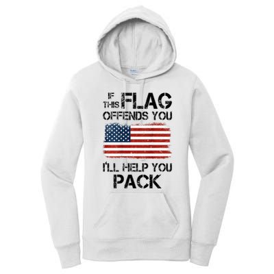 If This Flag Offends You ILl Help You Pack Women's Pullover Hoodie