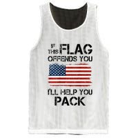 If This Flag Offends You ILl Help You Pack Mesh Reversible Basketball Jersey Tank