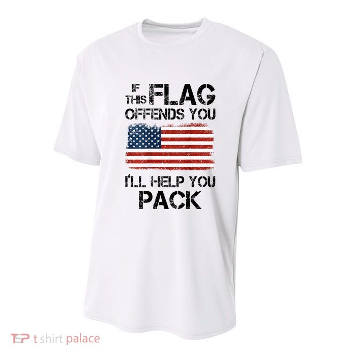 If This Flag Offends You ILl Help You Pack Youth Performance Sprint T-Shirt