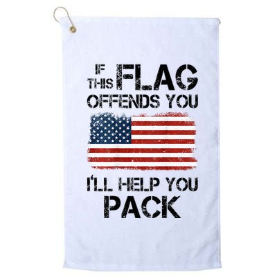 If This Flag Offends You ILl Help You Pack Golf Towel