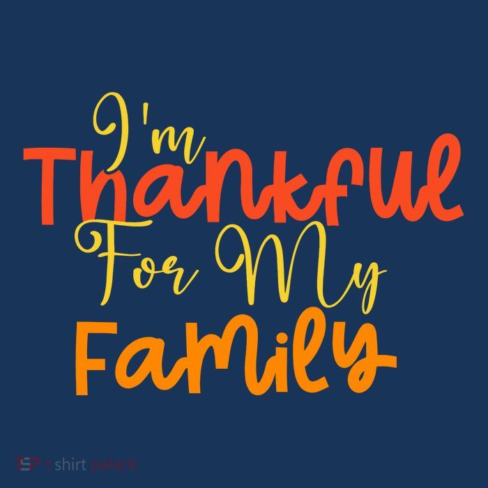 IM Thankful For My Family Happy Thanksgiving Drawstring Bag