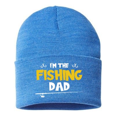 I'm The Fishing Dad Fishing Trip Matching Family Gift Sustainable Knit Beanie