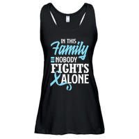 In This Family Nobody Fights Alone Prostate Cancer Awareness Ladies Essential Flowy Tank