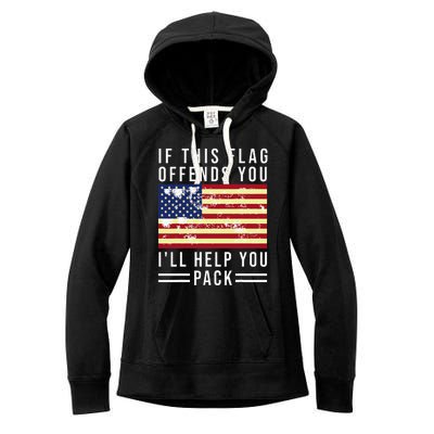 If This Flag Offends You Ill Help You Pack Women's Fleece Hoodie