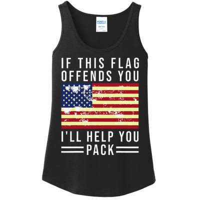 If This Flag Offends You Ill Help You Pack Ladies Essential Tank