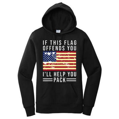 If This Flag Offends You Ill Help You Pack Women's Pullover Hoodie