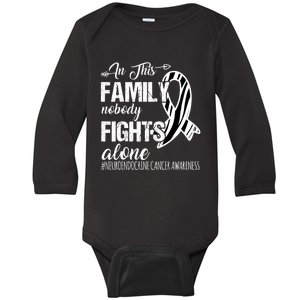 In This Family Nobody Fights Alone Neuroendocrine Cancer Baby Long Sleeve Bodysuit