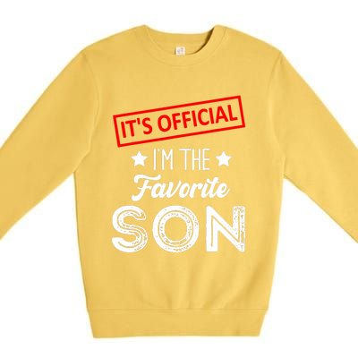 IM The Favorite Son Birthday Boy Premium Crewneck Sweatshirt