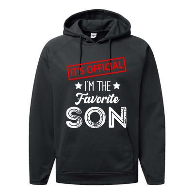 IM The Favorite Son Birthday Boy Performance Fleece Hoodie