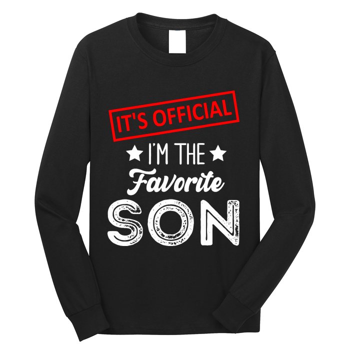 IM The Favorite Son Birthday Boy Long Sleeve Shirt