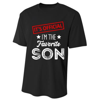 IM The Favorite Son Birthday Boy Performance Sprint T-Shirt