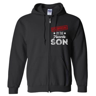 IM The Favorite Son Birthday Boy Full Zip Hoodie