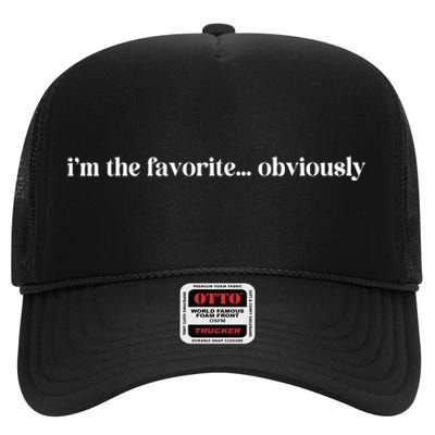 IM The Favorite Obviously Daughter Trendy Favorite Child High Crown Mesh Back Trucker Hat