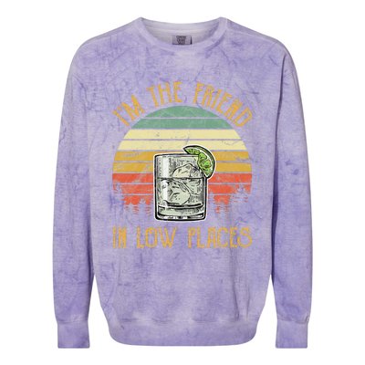 IM The Friend In Low Places Country Music Colorblast Crewneck Sweatshirt