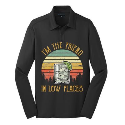 IM The Friend In Low Places Country Music Silk Touch Performance Long Sleeve Polo