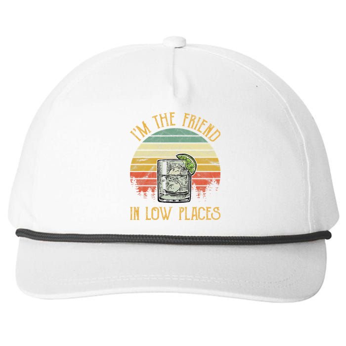 I'm The Friend In Low Places Country Music Snapback Five-Panel Rope Hat