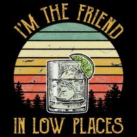 I'm The Friend In Low Places Country Music Flat Bill Trucker Hat