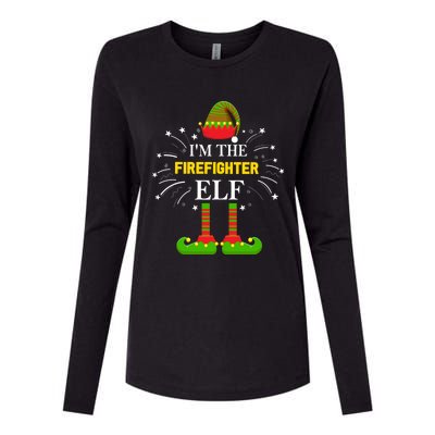 I'm The Firefighter Family Matching Group Xmas Costume Great Gift Womens Cotton Relaxed Long Sleeve T-Shirt