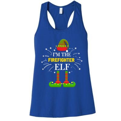 I'm The Firefighter Family Matching Group Xmas Costume Great Gift Women's Racerback Tank