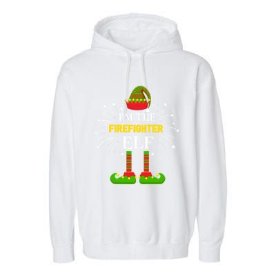 I'm The Firefighter Family Matching Group Xmas Costume Great Gift Garment-Dyed Fleece Hoodie