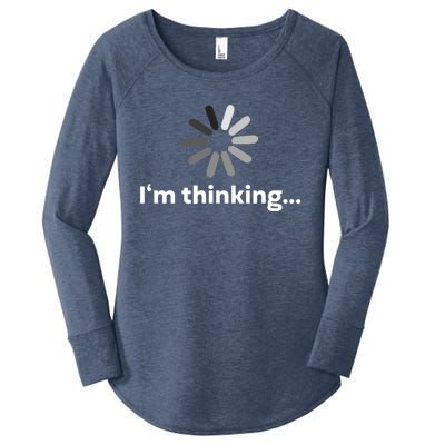 I'm Thinking... Funny Guys Gift Women's Perfect Tri Tunic Long Sleeve Shirt