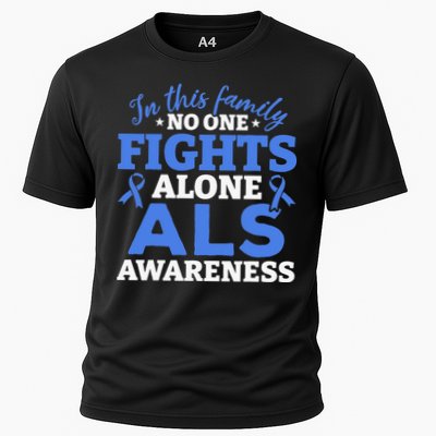 In This Family ALS Awareness ALS Patients ALS Warrior Performance Shirt
