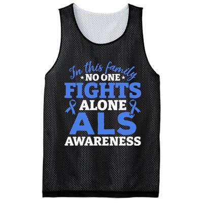 In This Family ALS Awareness ALS Patients ALS Warrior Mesh Reversible Basketball Jersey Tank
