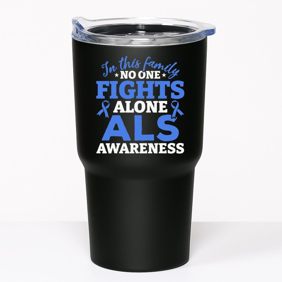 In This Family ALS Awareness ALS Patients ALS Warrior Tumbler