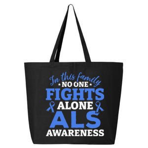 In This Family ALS Awareness ALS Patients ALS Warrior 25L Jumbo Tote