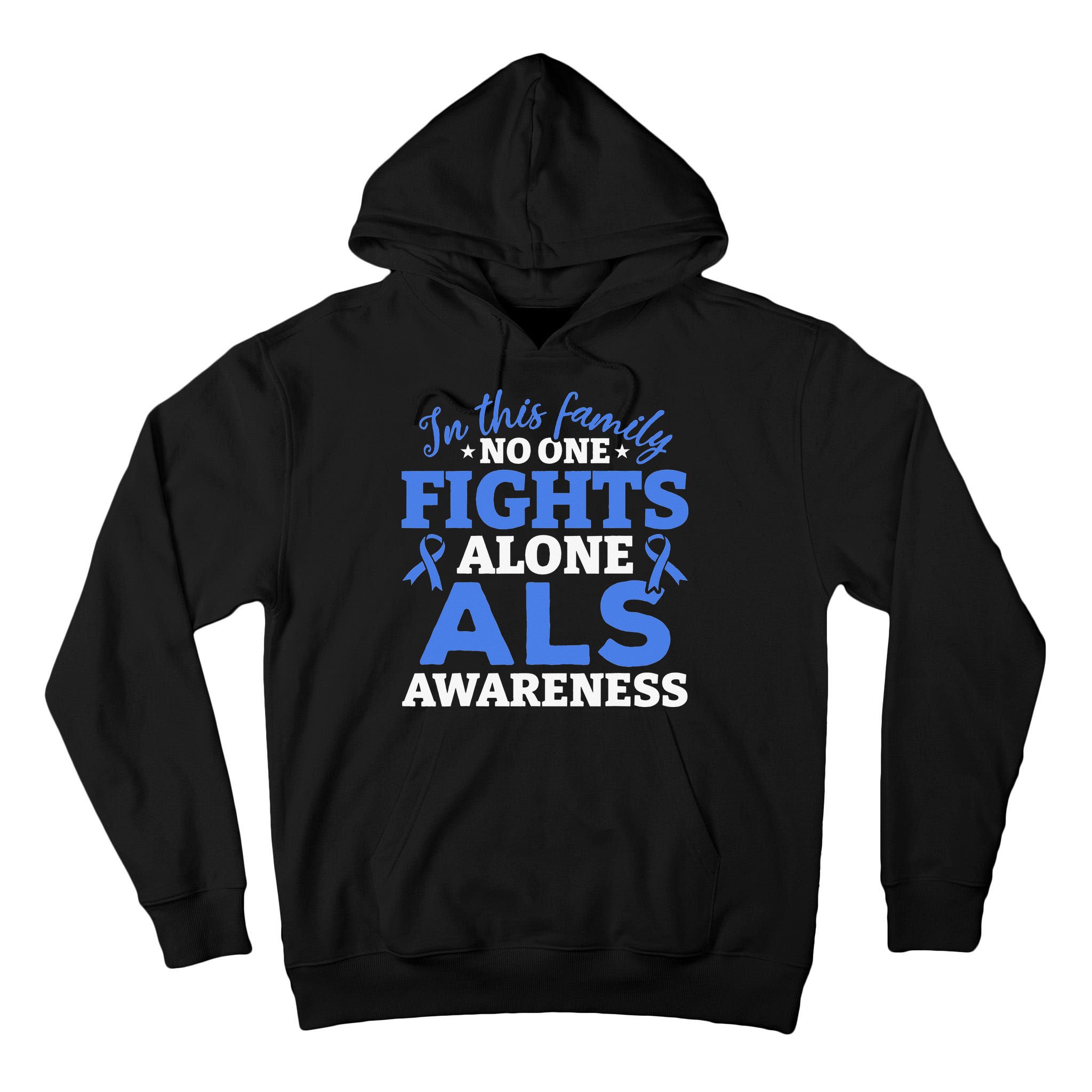 In This Family ALS Awareness ALS Patients ALS Warrior Tall Hoodie