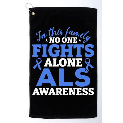 In This Family ALS Awareness ALS Patients ALS Warrior Golf Towel