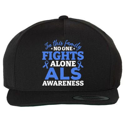 In This Family ALS Awareness ALS Patients ALS Warrior Wool Snapback Cap
