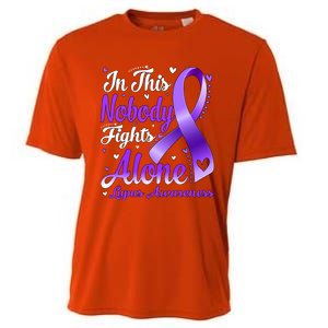 In This Family Nobody Fight Alone Lupus Awareness Great Gift Cooling Performance Crew T-Shirt