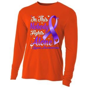 In This Family Nobody Fight Alone Lupus Awareness Great Gift Cooling Performance Long Sleeve Crew