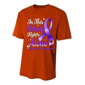 In This Family Nobody Fight Alone Lupus Awareness Great Gift Performance Sprint T-Shirt