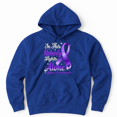 In This Family Nobody Fight Alone Lupus Awareness Great Gift Hoodie