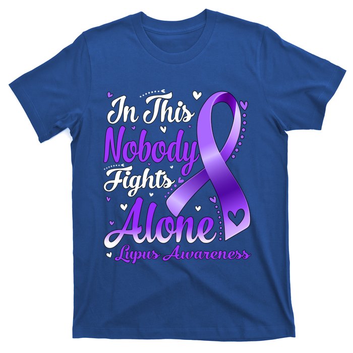 In This Family Nobody Fight Alone Lupus Awareness Great Gift T-Shirt