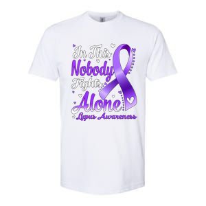 In This Family Nobody Fight Alone Lupus Awareness Great Gift Softstyle CVC T-Shirt