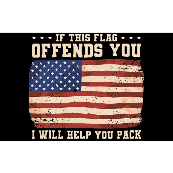 If This Flag Offends You I Will Help You Pack Bumper Sticker